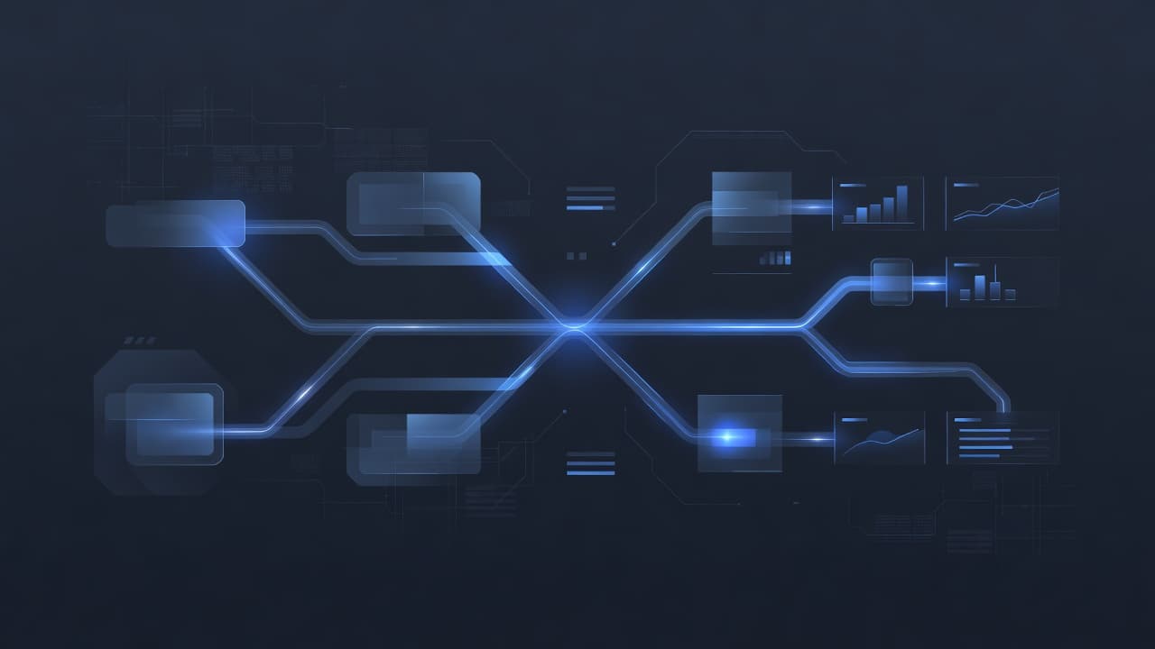 Decorative to show Microsoft data flow