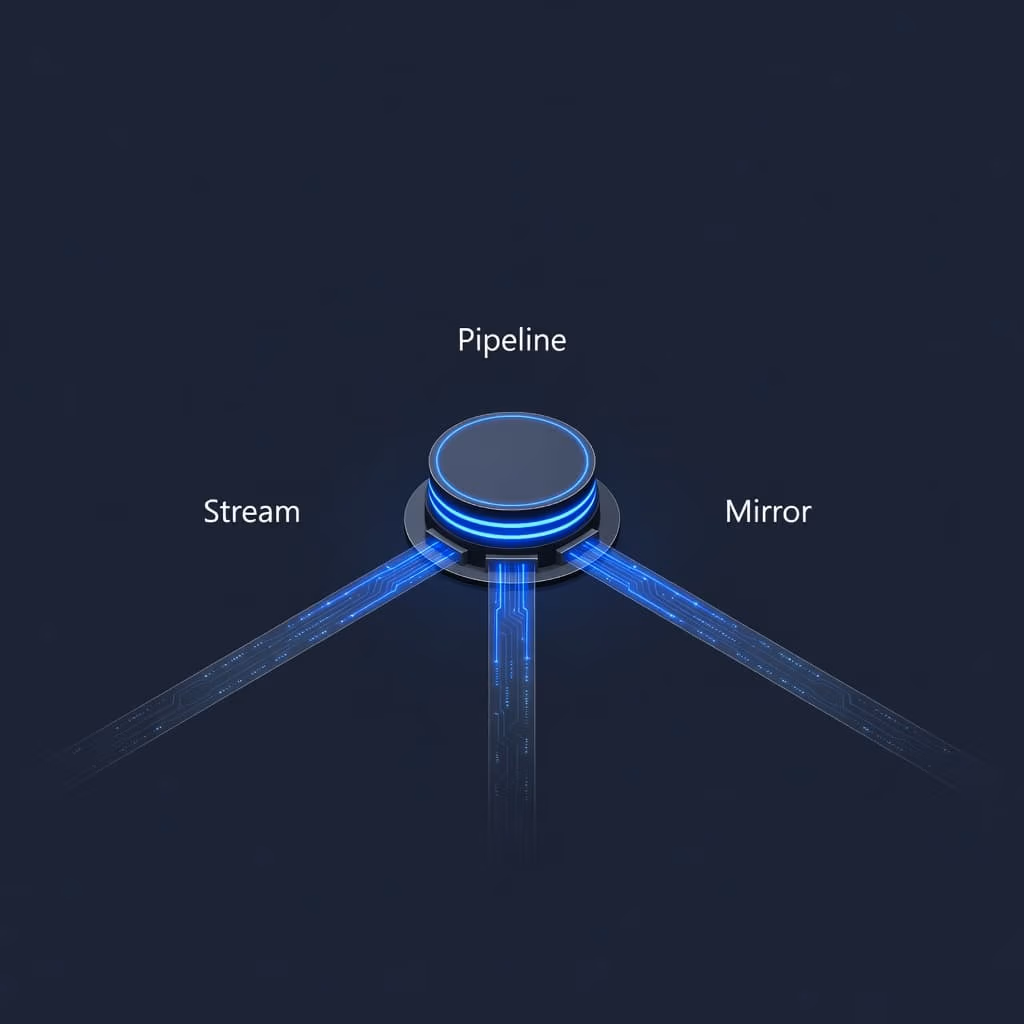 Visualization for Stream, Pipeline, and Mirror