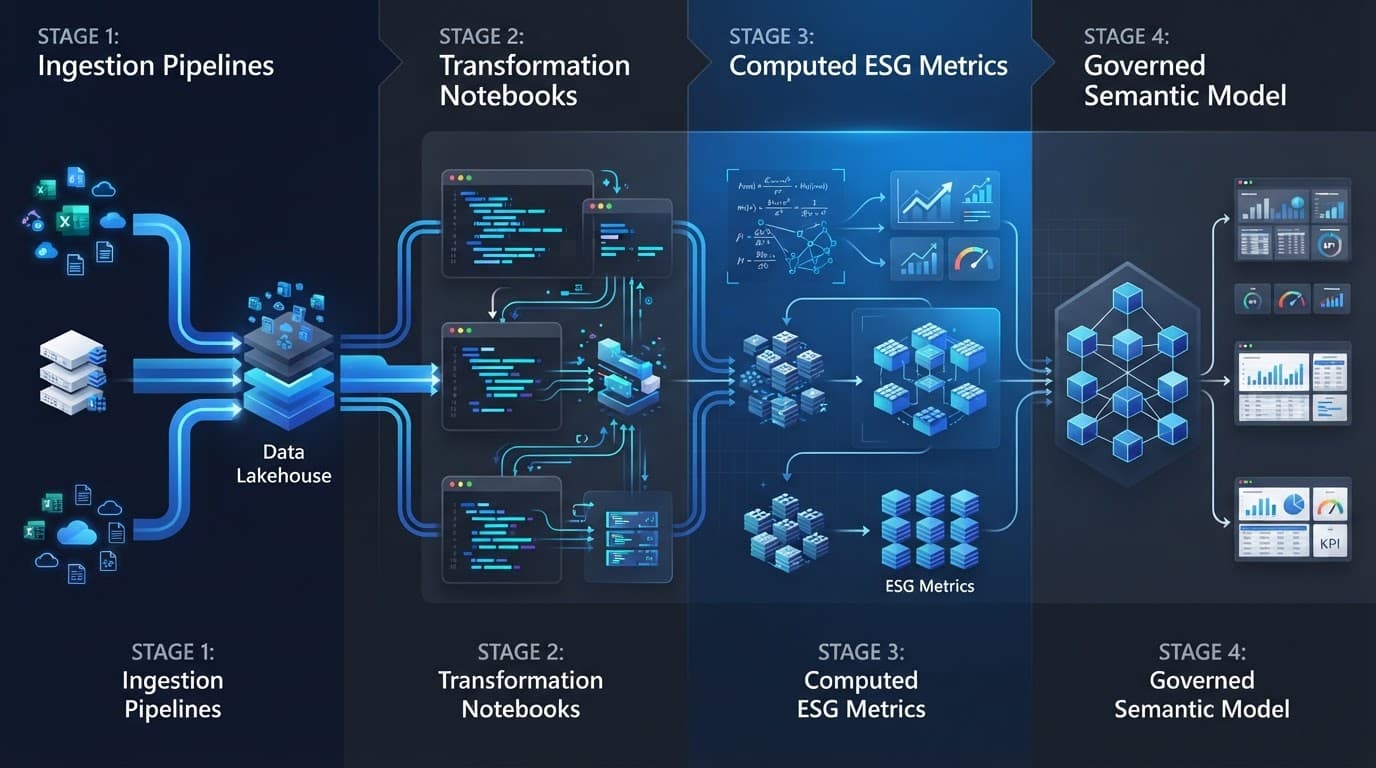 Sustainability data. metrics and a reporting model.